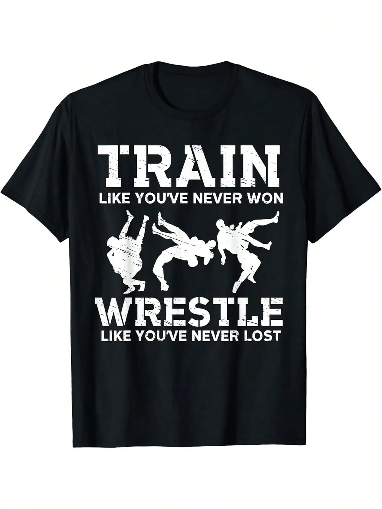 Camiseta de lucha motivacional Train To Wrestle MMA Wrestler 3390