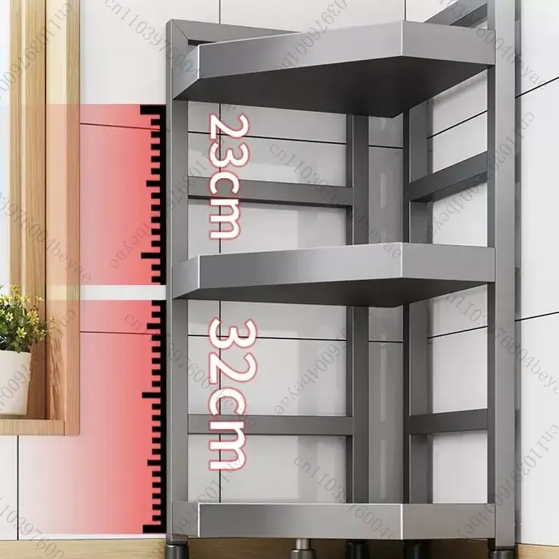 Kitchen Countertop Seasoning Storage Corner Multifunctional Storage Thickened Stainless Steel Sturdy Anti-Corrosion Rust-Proof