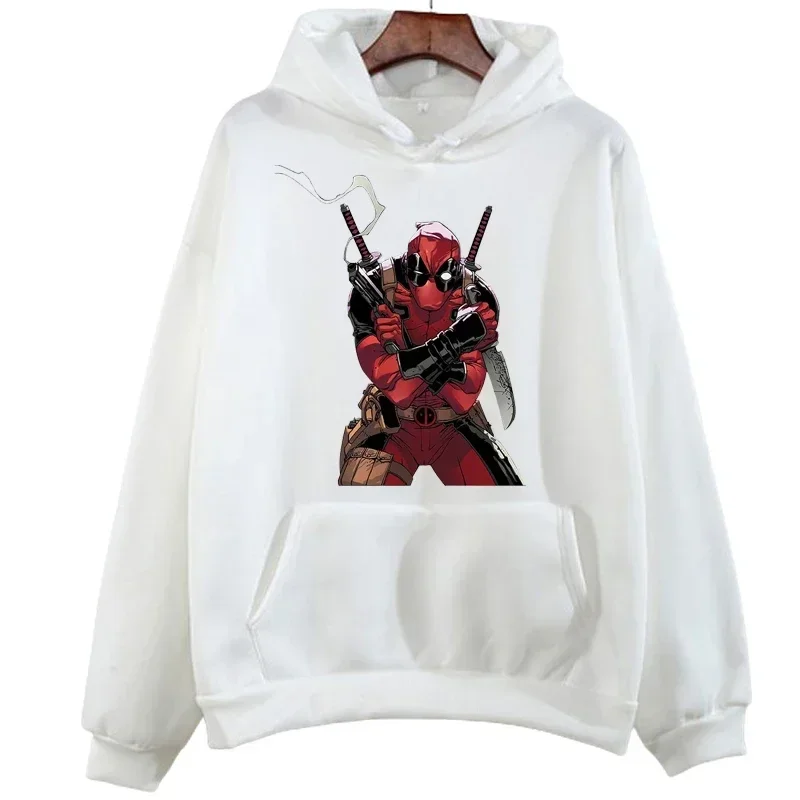 Marvel Daily Printed Men Hoodies Deadpool Creative Fashion Graphics Disney Comfortable Trendy Autumn Winter Male Sweatshirts