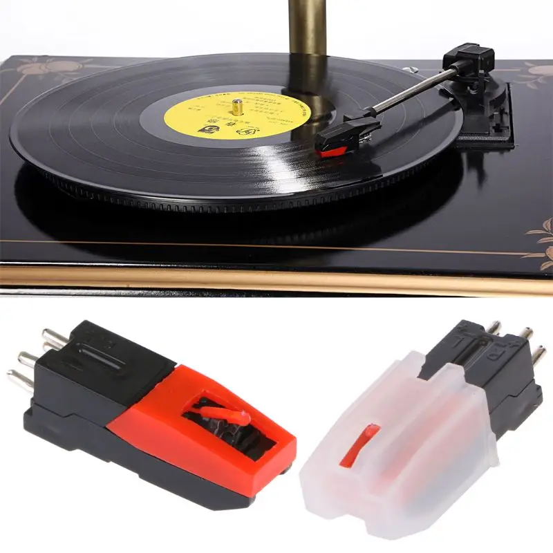 Vinyl Record Turntable Stereo Ceramic Pickup Cartridge Stylus Phonographs Supply 24BD