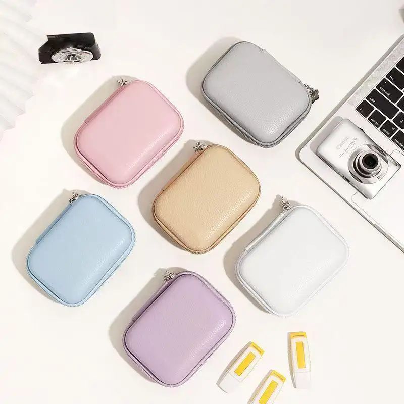 Mini CCD Cameras Protective Case With Travel Cover Mesh Pocket Accessories Digital Camera Bag Electronics Storage Zipper Bag