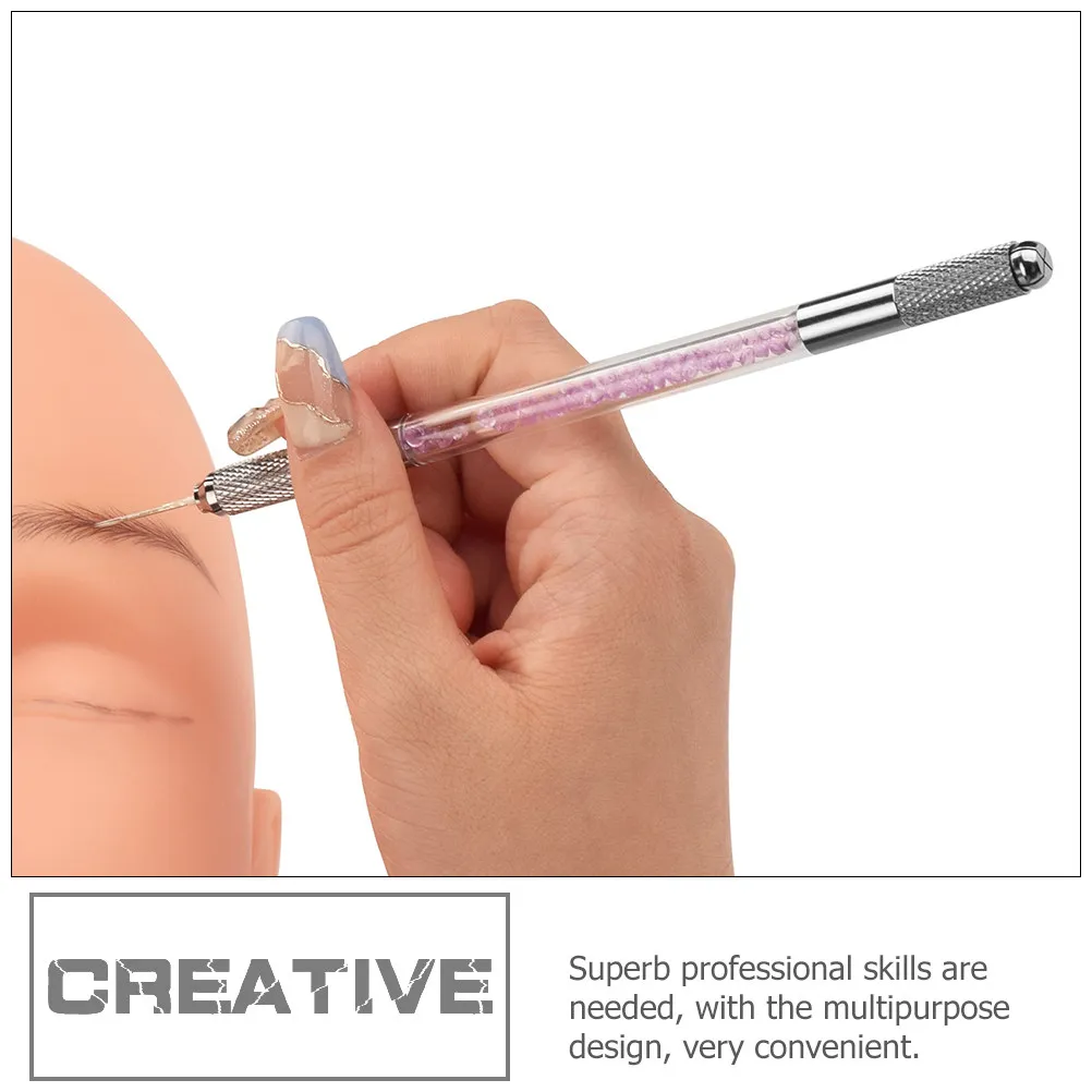 Acrylic Microblading Pen Eyebrow Holder – Manual Microblade Tool for Professional Permanent Makeup & Salon Use