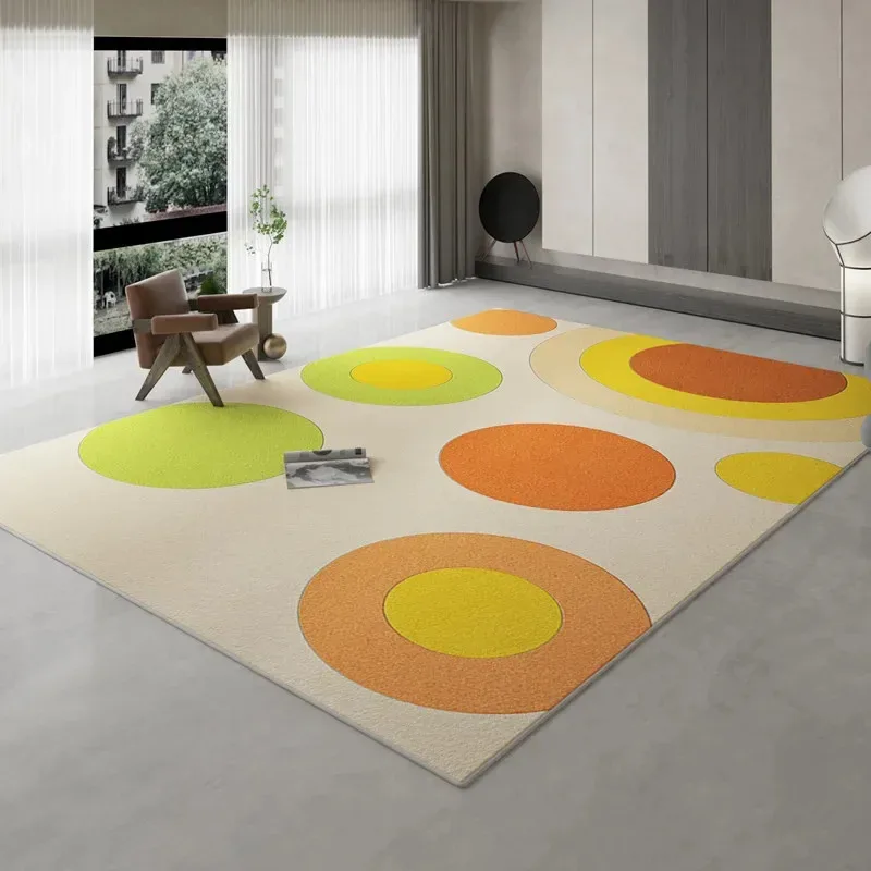

MNV23VIKAMA Dopamine Style Carpet Artistic Colorful Geometric Living Room Decoration Carpets Easy Care Non Slip Bedroom Loop9Gb