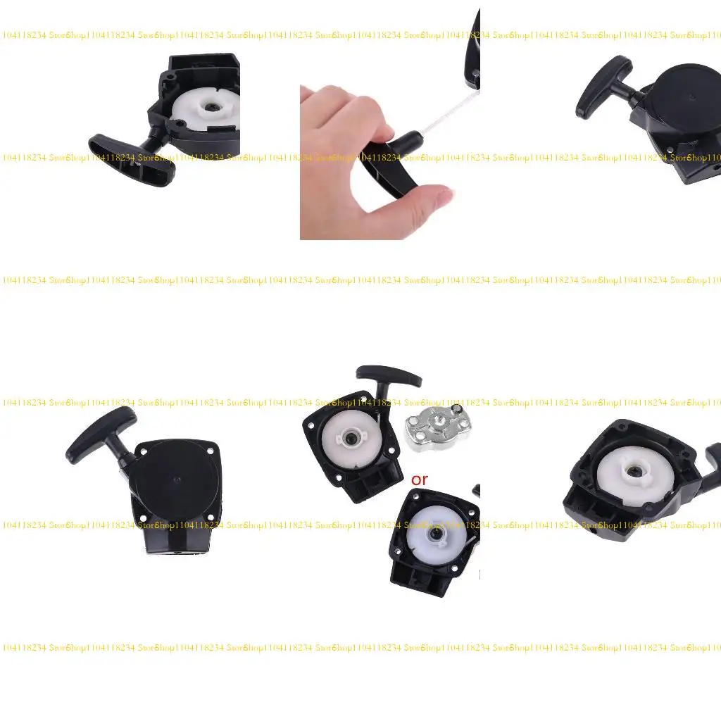 

P9FB 1Set 26CC 1E34F Brush Grass Hedge Trimmers Starter with Pulley Plate Repla