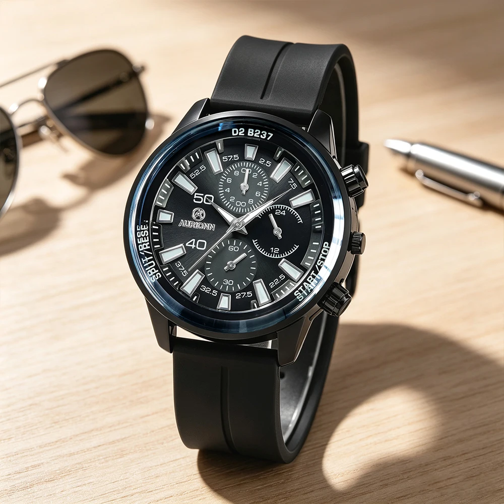 1Pc Men's New Quartz Watch, Practical And Versatile, The Best Choice For Giving Gifts To Fathers And Boyfriends (No Box Given)