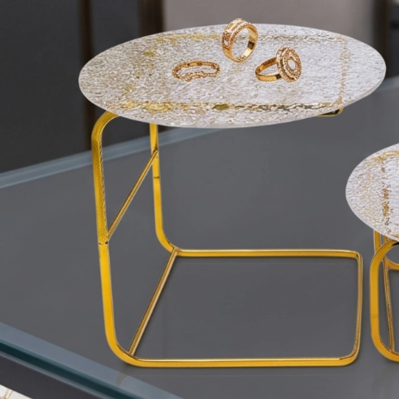 Cake Stand Textured Pastry Stand Tableware Transparent Holder Food Grade for Party Hosts, Weddings, Parties