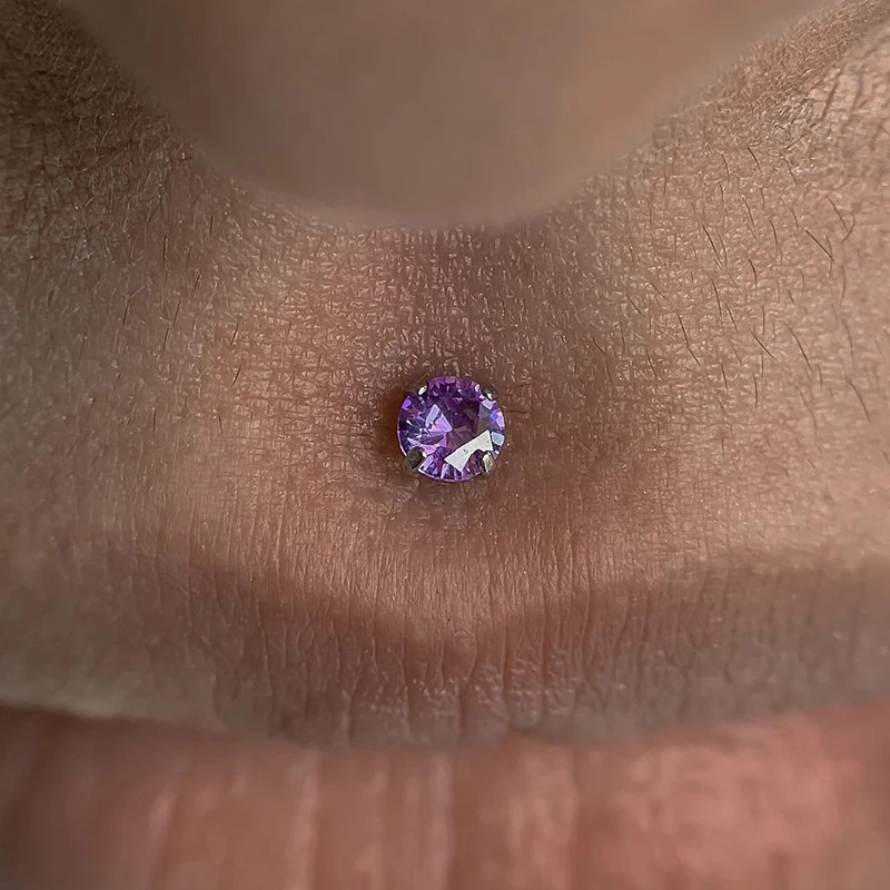 10 Stück F136 Implantatgrad-Titan 16G 2mm/2,5mm/3mm/4mm 5A CZ Innengewinde Helix Ohrknorpel Tragus Piercing-Enden – Detail 11