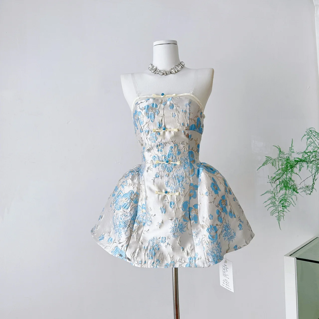 

Luxury Printed Retro Short Dress Elegant Women Sexy Strapless High Quality Party Cocktail Dresses Celebrity Birthday Outfit