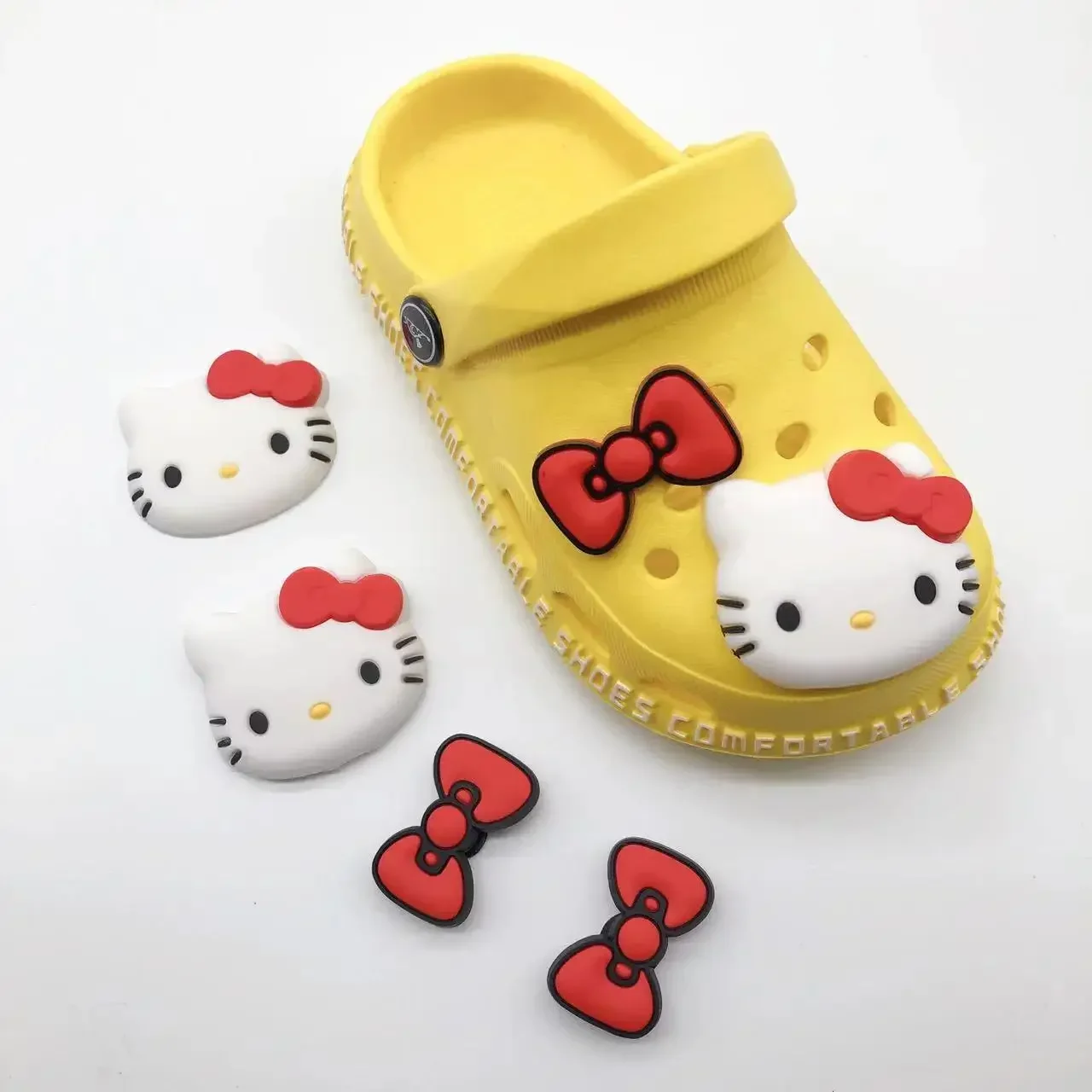 

Аксессуары для обуви Hello Kitty кавайное аниме украшение Sanrio застежка куломи Корица собака мультфильм Сделай Сам комбинированный праздничный подарок для девочки