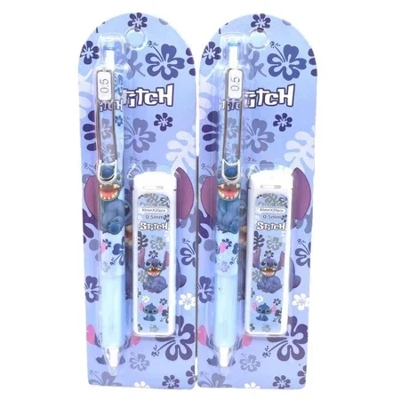 2 pieces of Disney Stitch series mechanical pencils. Cute and cartoon-styled, they are ideal gifts for students