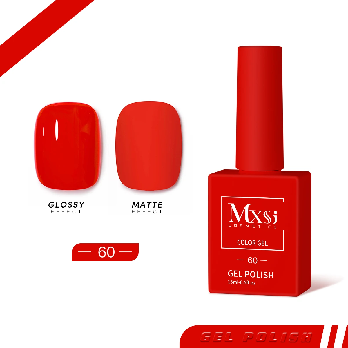 Mxsi 15 ml Gel-Nagellack, Neonbraun, Königsblau, Rot, Grün, Pastell, Nude, Nail-Art-Lack, Gel-Lack, Decklack, UV-Gel-Nagel, nicht eingestellt