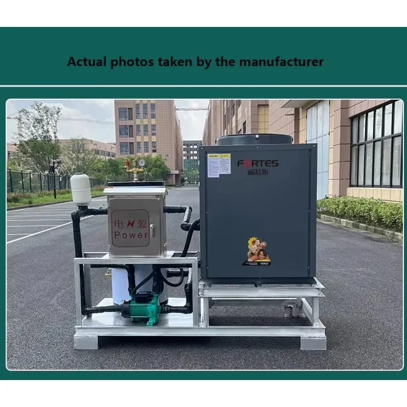 OEM integr  ted   ll-in-one   ir-to-w   he  t pump w  he   for home he  ting   nd cooling of domestic hot w