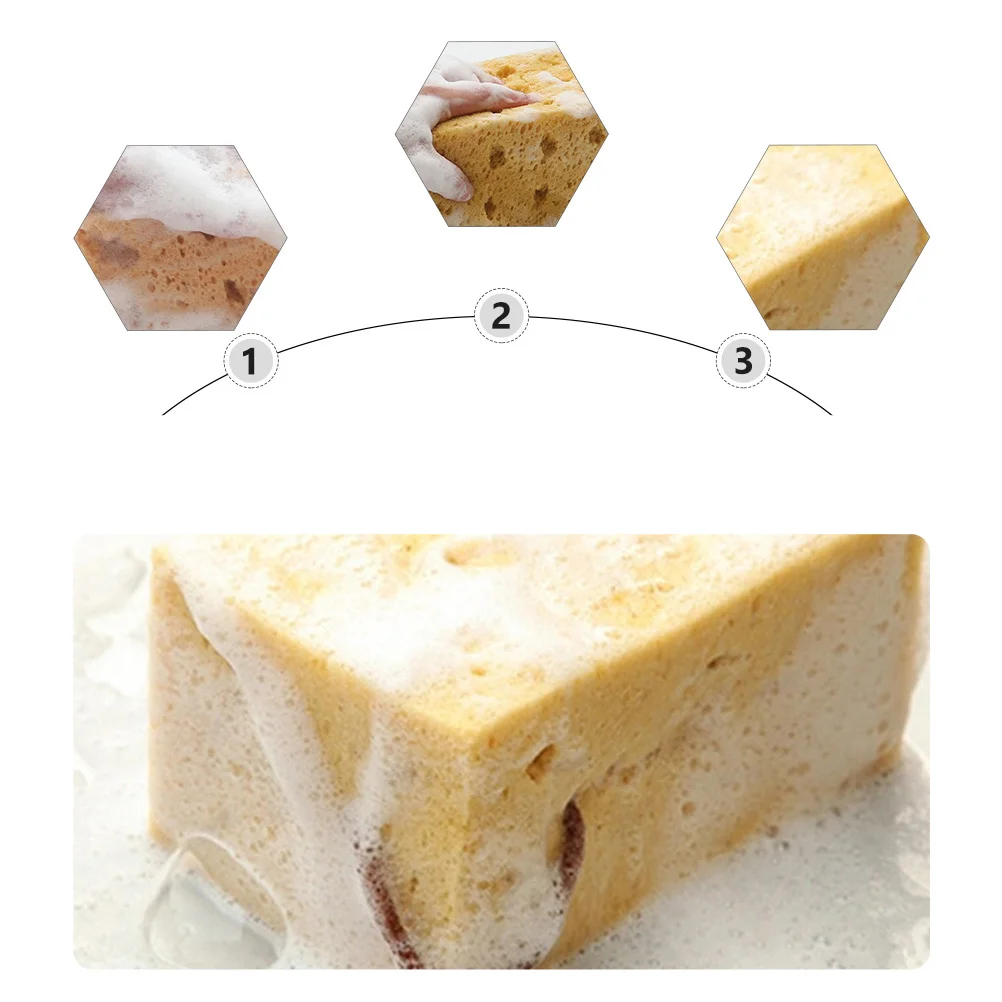 4 قطعة إسفنجة تنظيف السيارة عالية الامتصاص للماء سهلة التنظيف جافة متينة وآمنة للسيارات والشاحنات والدراجات النارية