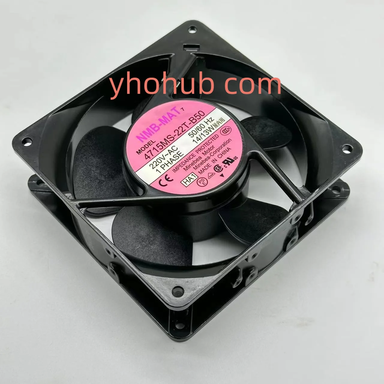 NMB-MAT 4715MS-22T-B50 HA1 Server Cooling Fan AC 220V 14/13W 120X120X38mm