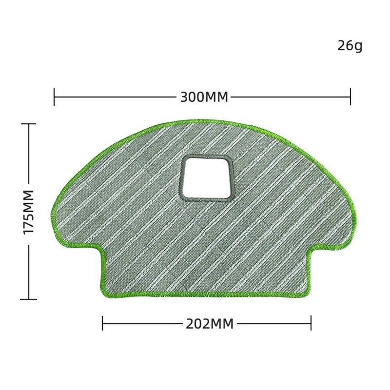 Mop Pads para Aspirador Robô, Peças Mop Rags, Mop Panos Acessórios, Ecovacs, Deebot, OZMO 610, 930, 10Pcs