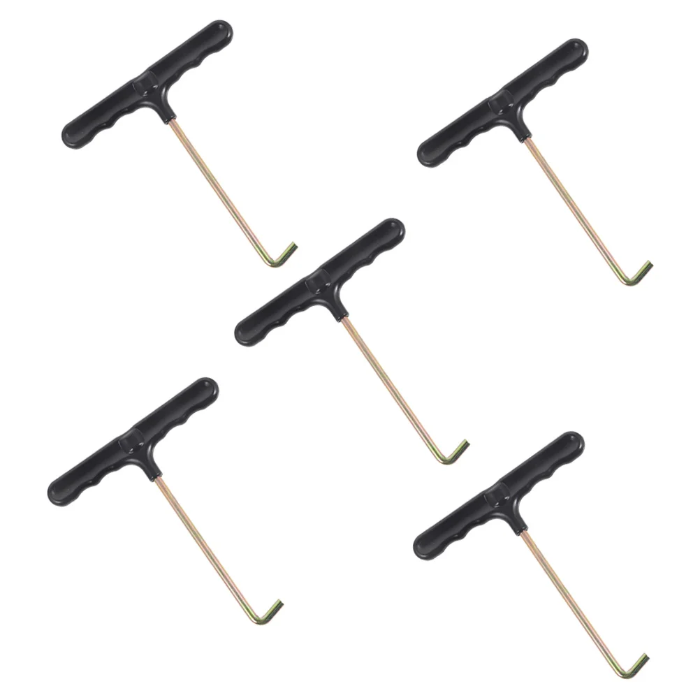 5 Pcs Shoelace Tightener T-shaped Tightening Hooks Durable Puller Tighteners Pulling Tool Portable Shoes Ties