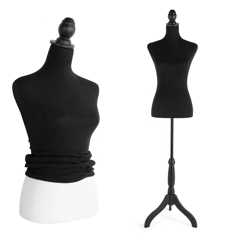 

Velvet Fabric Upper Body Mannequin Clothes Hanger Torso display mannequin female Stylish woman Mannequins