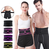 Fitness Compression Waist Support Belt Back Brace Lumbar with Breathable Dual Adjustable Straps  Sports Safety Protection