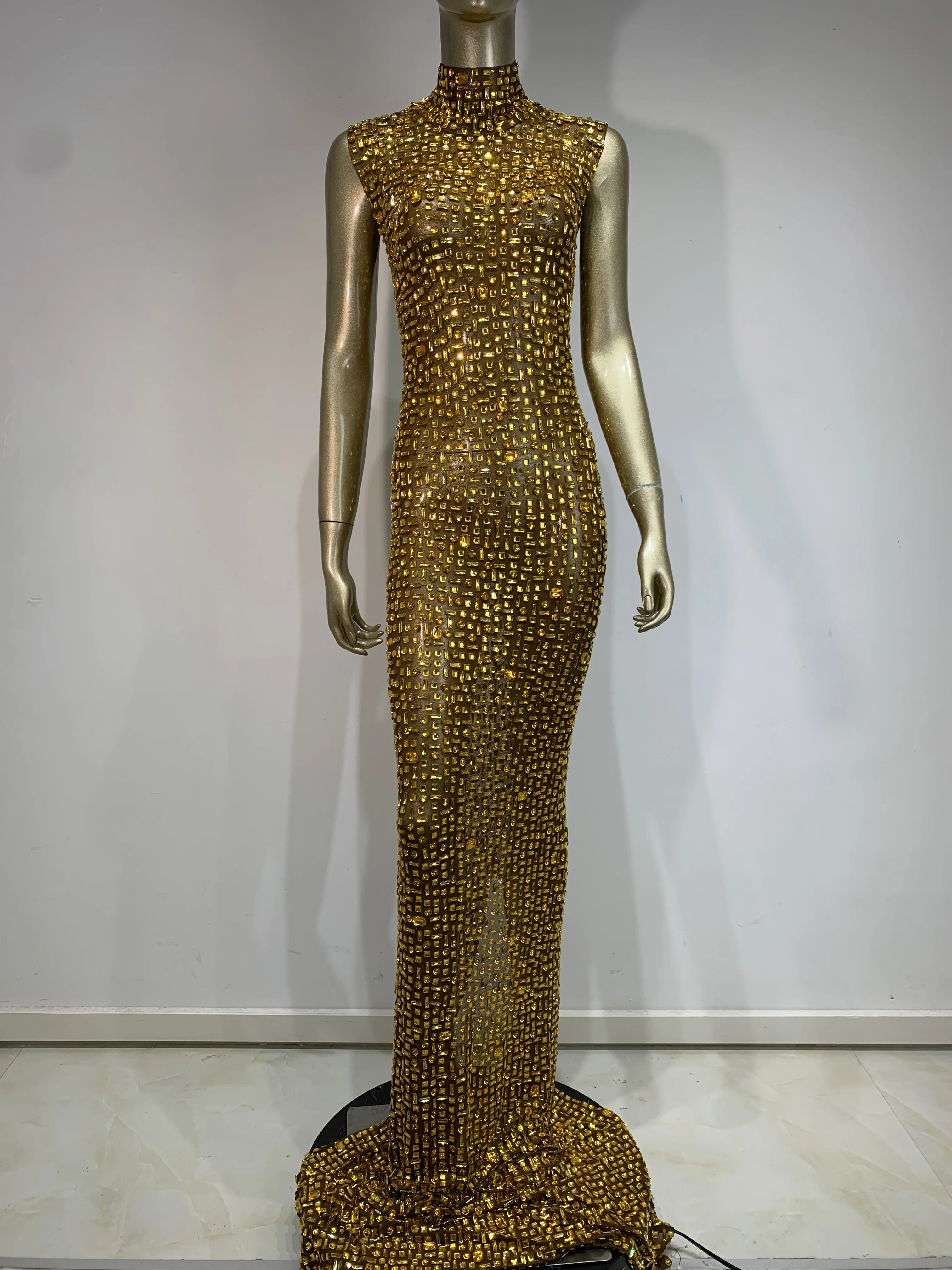 swtao Maxi Dress Gold 3