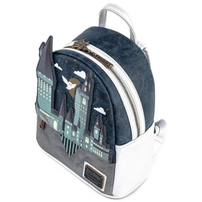 حقيبة ظهر هاري بوتر للنساء بحزام مزدوج حقيبة كتف من جلد البولي يوريثان حقيبة ظهر للطلاب هدية عيد الميلاد