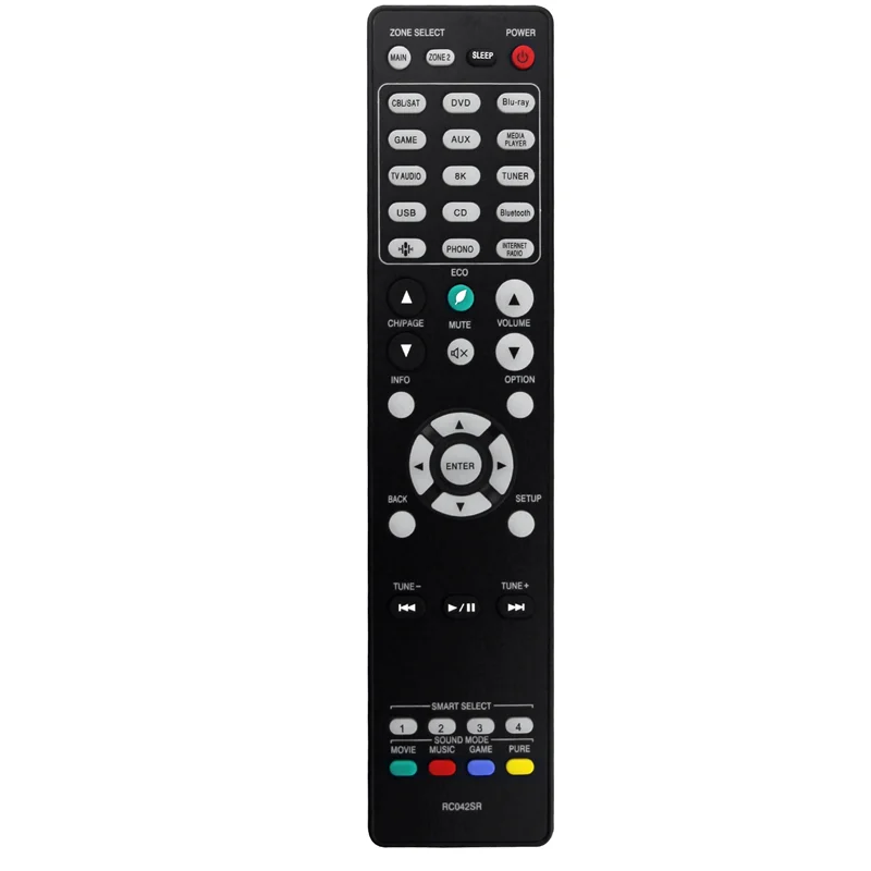 

Запасной пульт дистанционного управления RC042SR для 4K UHD Ultra HD AV ресиверы, пульт дистанционного управления SR6015 NR1711 SR5015 SR5015OM