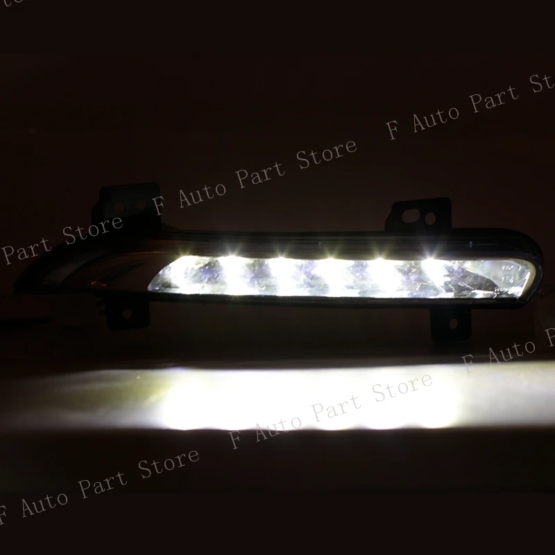 Luz de día para Renault Fluence 2014, 2015, 2016, 2017-2021, LED, parachoques delantero, DRL, lámpara de conducción diurna, 266057986, 266005976