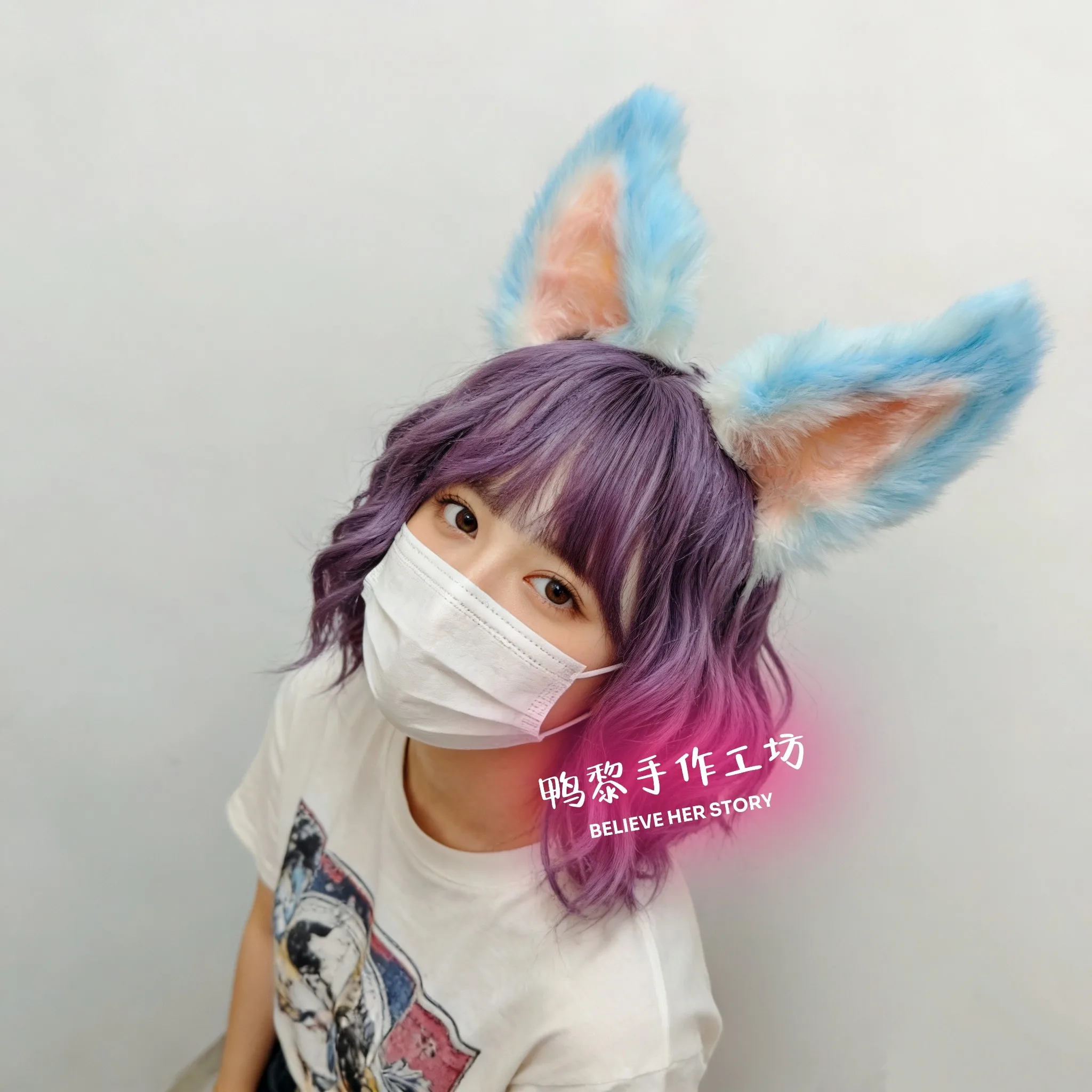 Game Honor of Kings Daji Toxic Ears Cosplay Props Halloween Carnival Cosplay Party Props Accessories