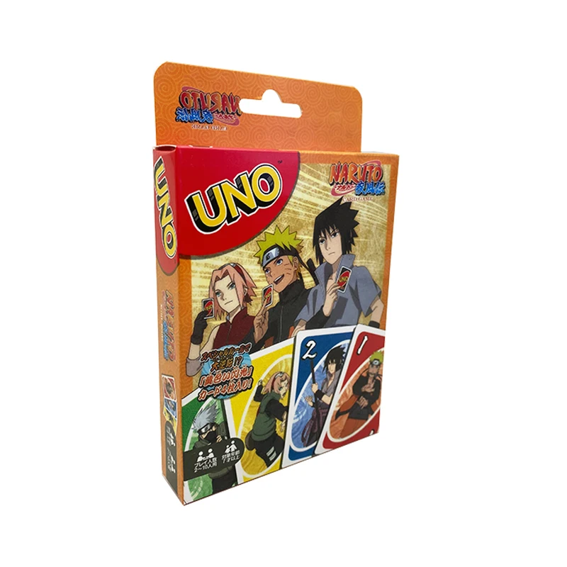 Anime UNO Games NARUTO Card Game Family Funny Entertainment Board Game Poker Cards Game Gift Box