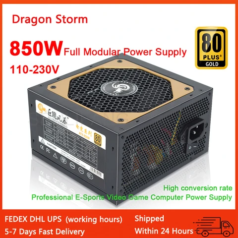 Full Modular ATX 850W 80Plus Gold 20+4Pin 12V Professional E-Sports…