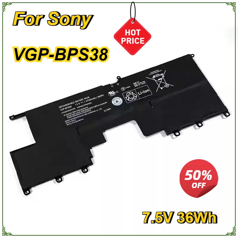 

VGP-BPS38 Laptop Battery for Sony VAIO SVP13 SVP132A SVP1322 Pro 11 Pro 13 7.5V 36Wh