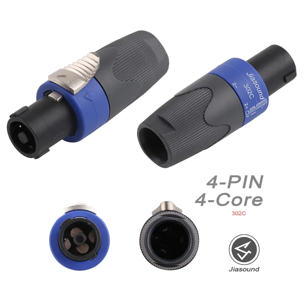 Jiasound All-copper Core High-end Four-core Professional Performance Speaker Connector 4-core Speaker Ohm Plug SpeakON
