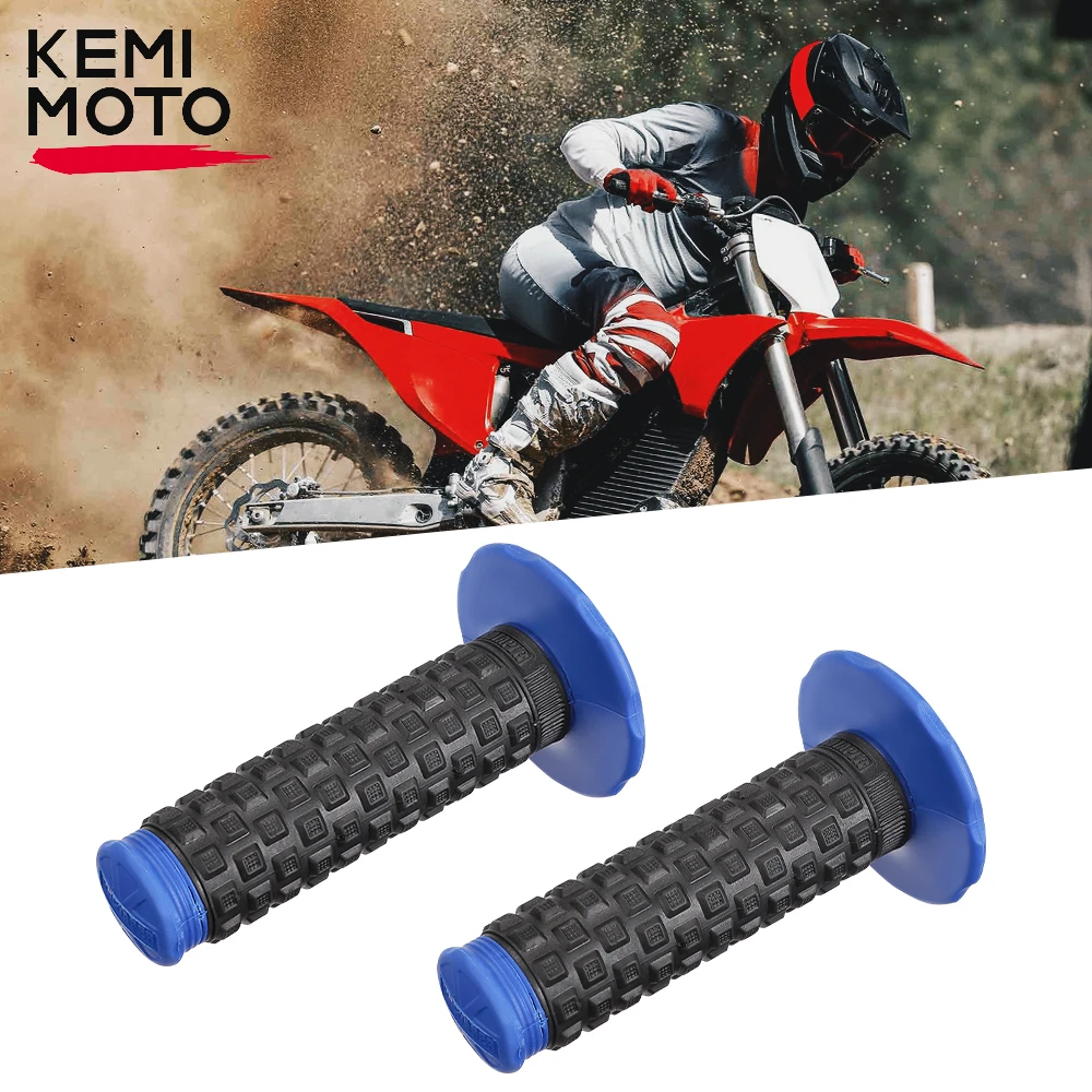 

KEMIMOTO Motorcycle Universal Handlebar Grips 2PCS Non-Slip Grip Covers Throttle Bar Grips for Motorbike Dirt Bike Motocross UTV