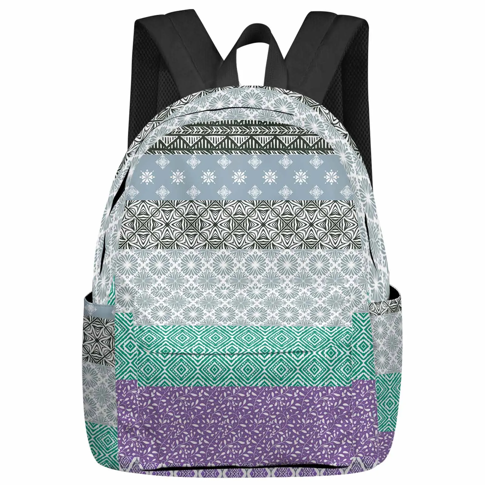 Sac à dos d'art tribal de style bohème pour adolescents, sacs d'école pour étudiants, sac pour ordinateur portable, sac à dos de voyage décontracté pour femmes