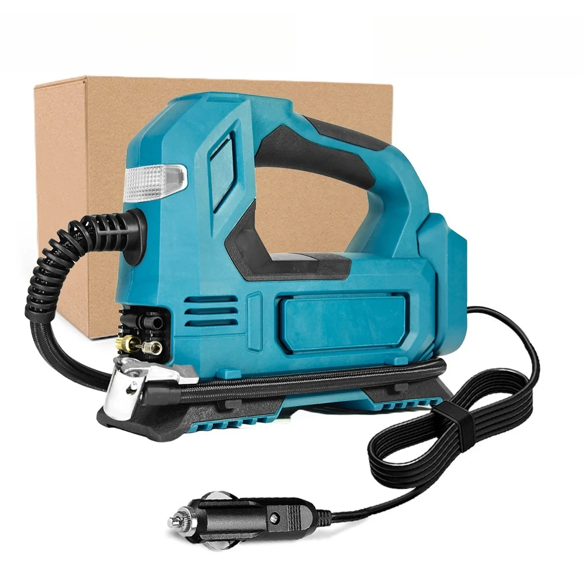 

Portable Powered Cordless Electric Air Pump Portable Car Air Compressor For Car Bicycle Tires Balls For Makita 18V Battery