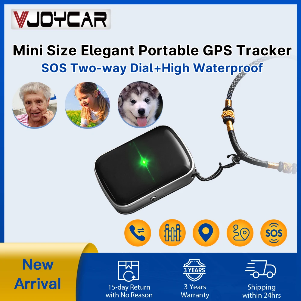 Vjoy IP67 Waterproof 2G GPS Tracker WIFI Two-way Talk Kids Elder Pet SOS Call Real-time Locator Finder Anti-lost Pendant Monitor