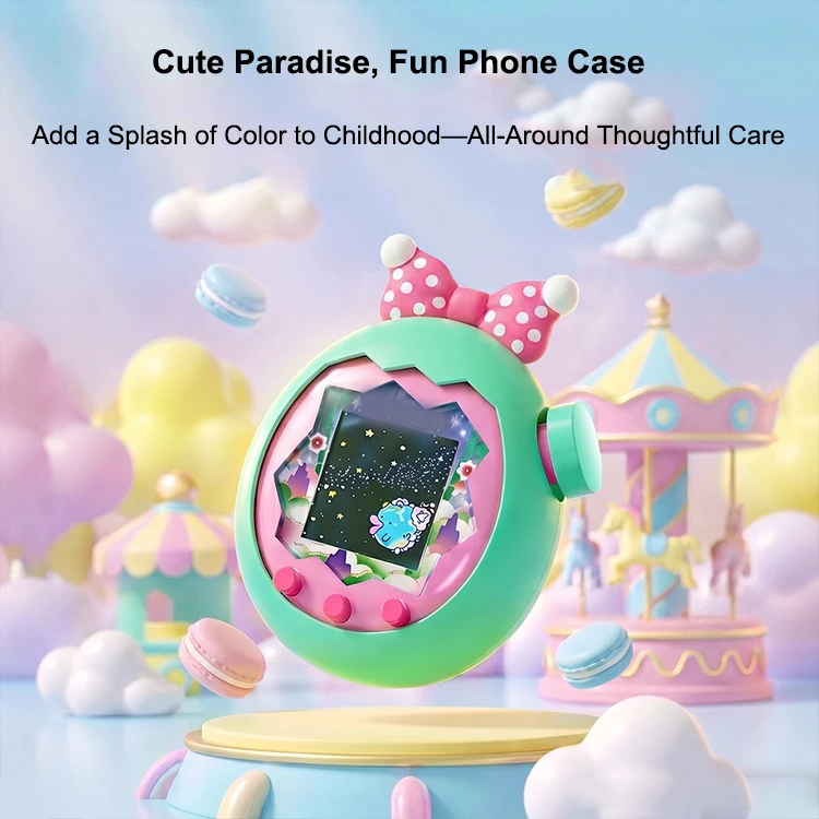 Silicone Shockproof Case Cover for Tamagotchi Paradise Soft Washable Drop Proof Scratch Resistant Easy Install Precise Cutouts