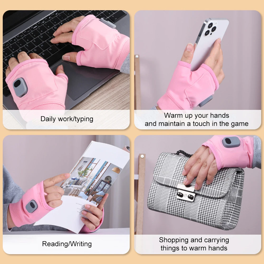 Comfort Warm Gloves Electric Winter Heating USB Rechargeable Smart Warm Winter Gloves For Skiing Cold Weather Driving Hiking