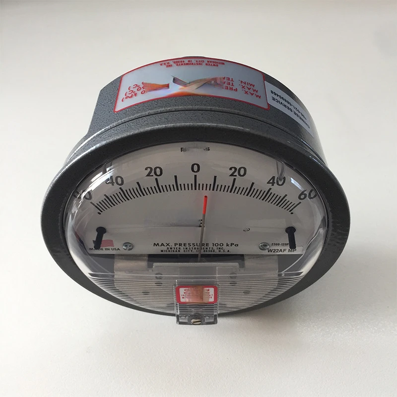 Micro Differential Pressure Gauge, Differential Pressure Gauge 2300-120PA, Positive and Negative 60PA with Conduit Accessories