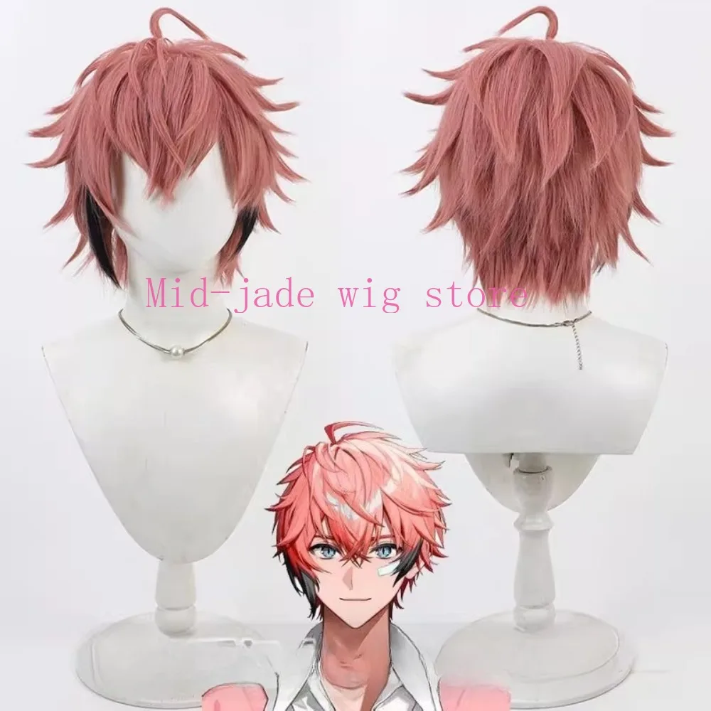 Redwen Castle Cosplay Wig Black Highlight Short Hair Spiky Texture Styling Wig for Performance Music Festival Spring Event