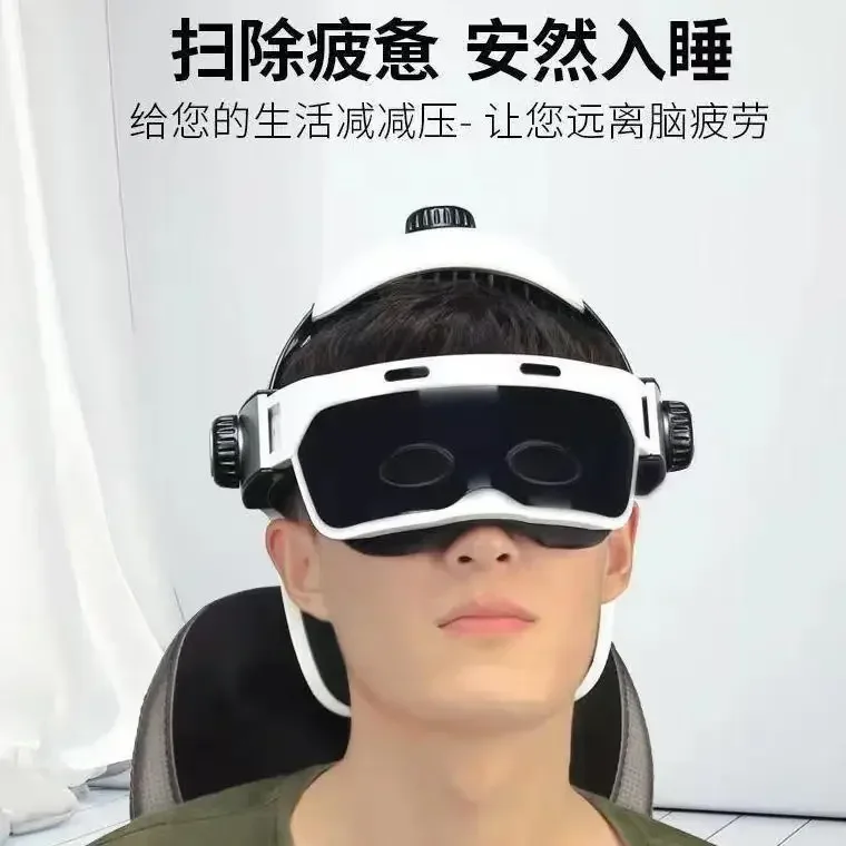 Practical bestseller  Electric Head Massager Scalp Automatic Hot Compress Relaxation Massager for Headaches Air Pressure Kneadin