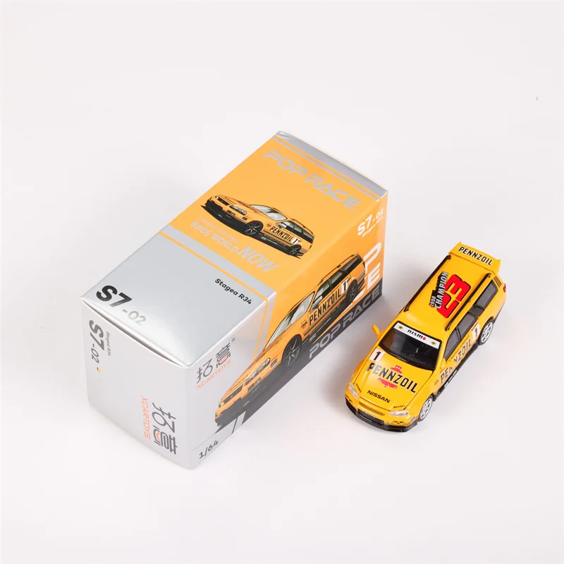 Xcartoys PopRace 1/64 Model Car Classic, GTi Mk2, 997, Stagea R34, Singer 964 Diecast Vehicle Toy Collection Gifts for Adults