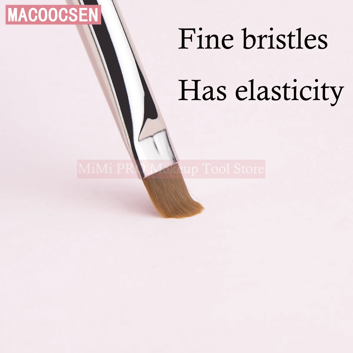 Macocsen Ronde Hoofd Concealer Borstel Professionele Ultra Dunne Platte Concealer Borstel Wenkbrauw De Lijn Lip Concealer Make-Up Tool