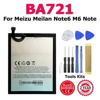 BA721 BA811 BA852 BT61 BA02 High Quality Replace Battery For Meizu Meizy Meilan M6 N6T 6T X8 M3 Note M721H L681H A680Q