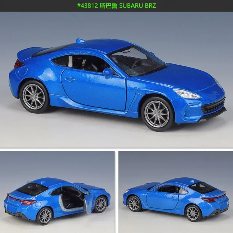 WELLY 1:36 SUBARU BRZ Sports Car High Simulation Diecast Car Metal Alloy Model Car Children\'s Toys Collection Gifts