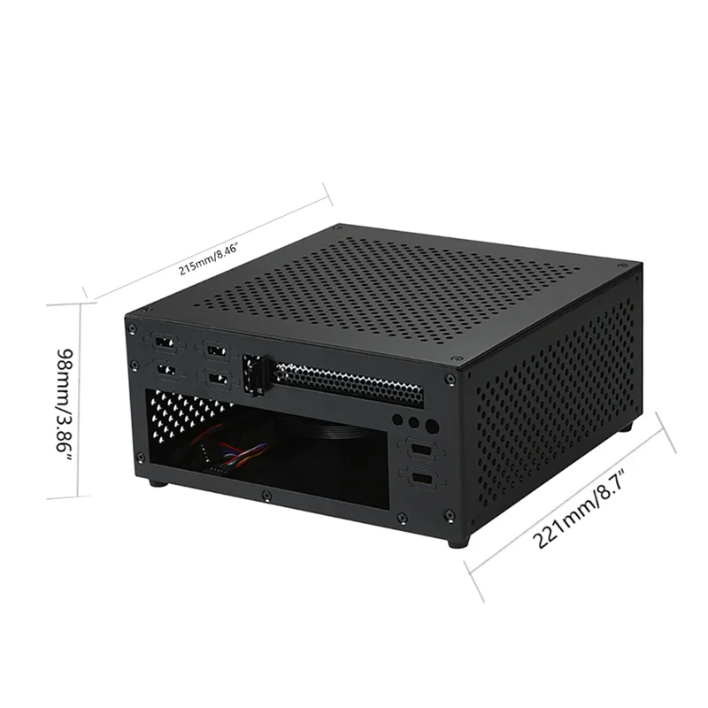 حافظة حساب صغيرة HTPC مكتب كمبيوتر مكتبي PCIE ذو فتحة واحدة لمضيف ITX Compute HTPC