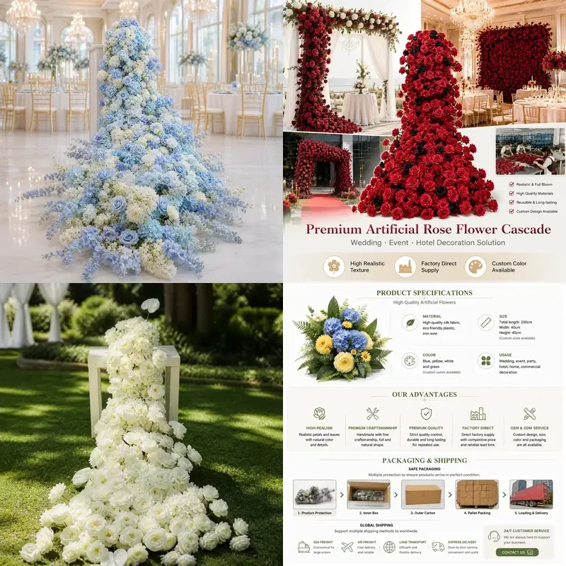 for Artificial Flowers Large Bouquet Modern Table Ornament Suitable for Restaurant Wedding Party Decor