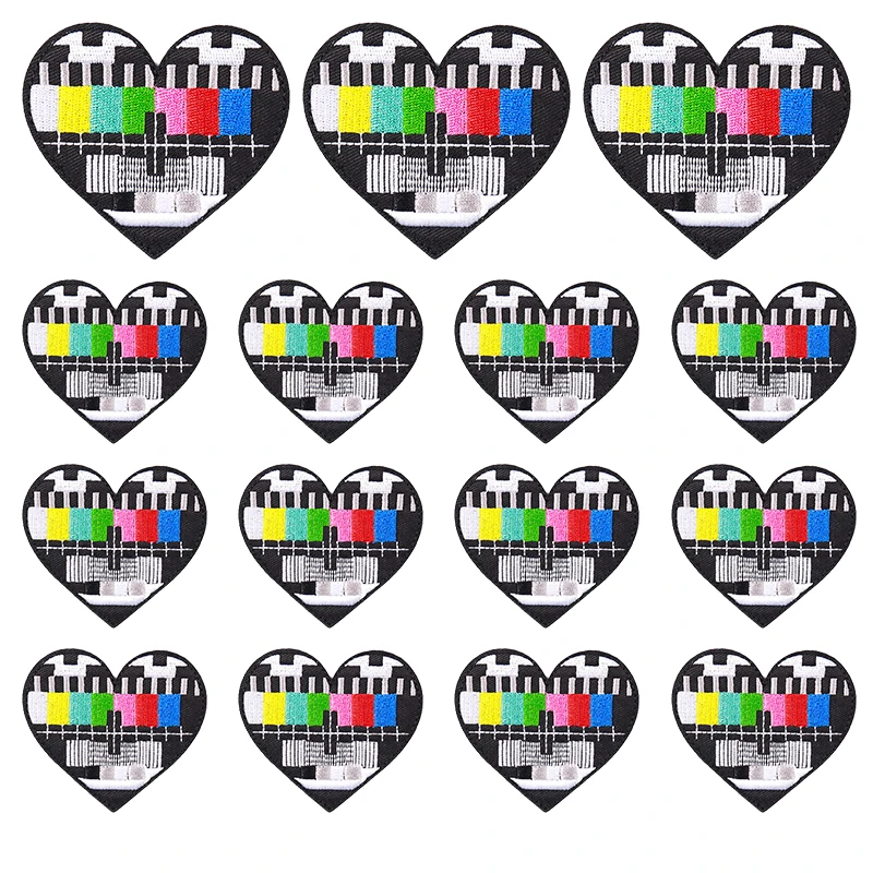 5PCS/lots Punk Embroidery Patch DIY Cartoon Outdoor Mushroom Iron On Patches For Clothing Thermoadhesive Patch On Clothes Decor