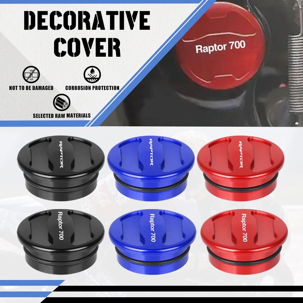 

For Yamaha Raptor 700 700R YFM700R 2012 2016-20 Raptor 700 R YFM 700 13-20 Motocross Swing Arm Bolt Push On Cap Decorative Cover