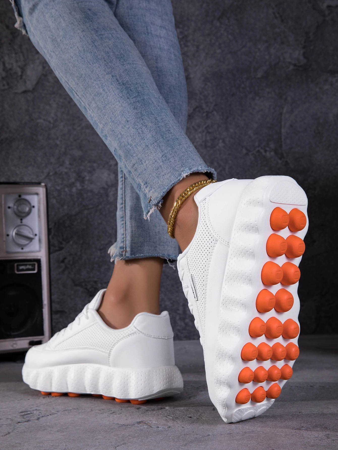 DJSUNNYMIX Damen-Laufschuhe, neue atmungsaktive Sport-Sneaker, Wanderschuhe, lässige und vielseitige Damenschuhe – Detail 5