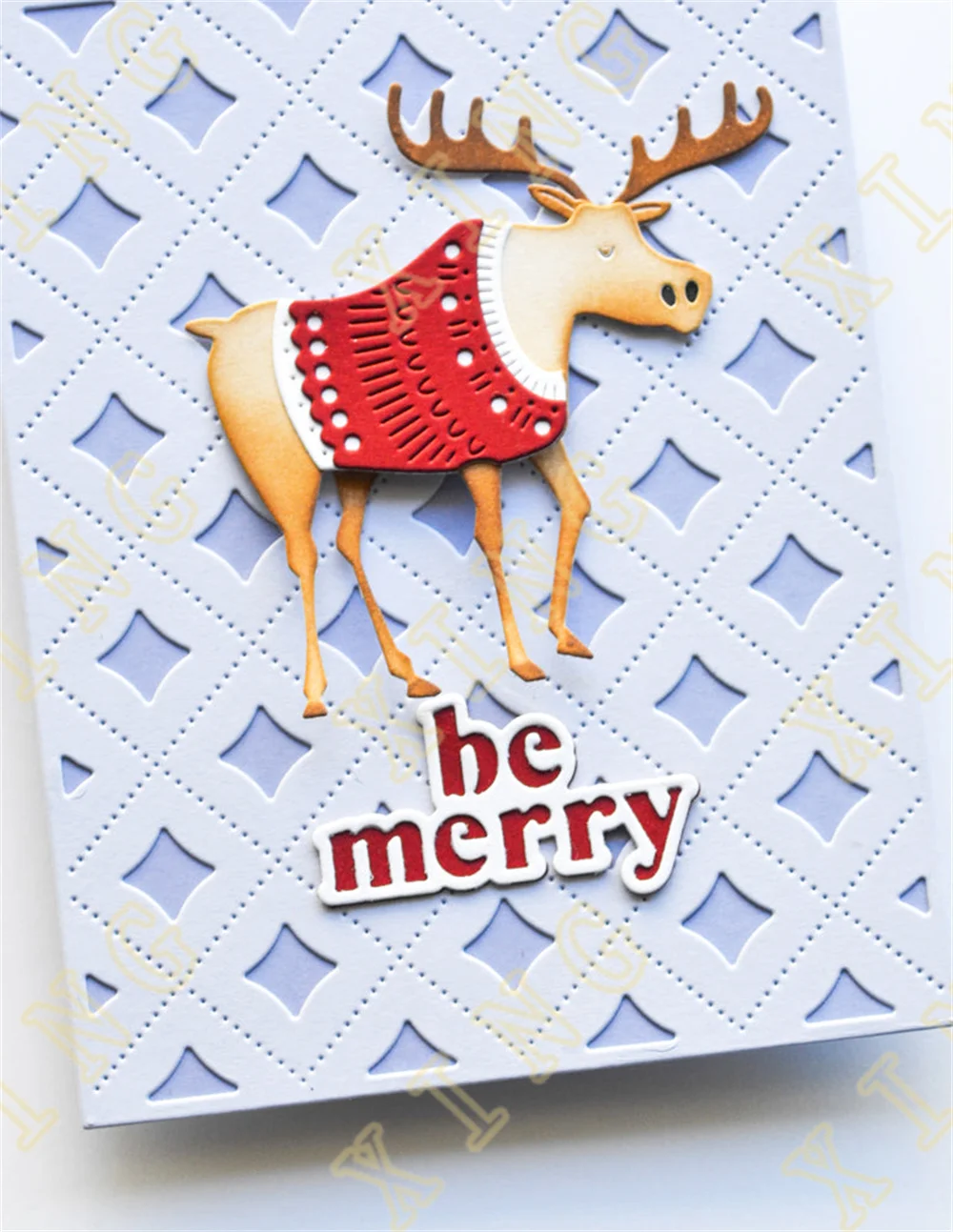 Happy Holidays Christmas Nordic Stockings Metal Cutting Dies Scrapbooking Paper Making for DIY Cuts Crafts Embossing Template